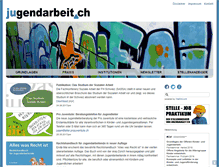 Tablet Screenshot of jugendarbeit.ch